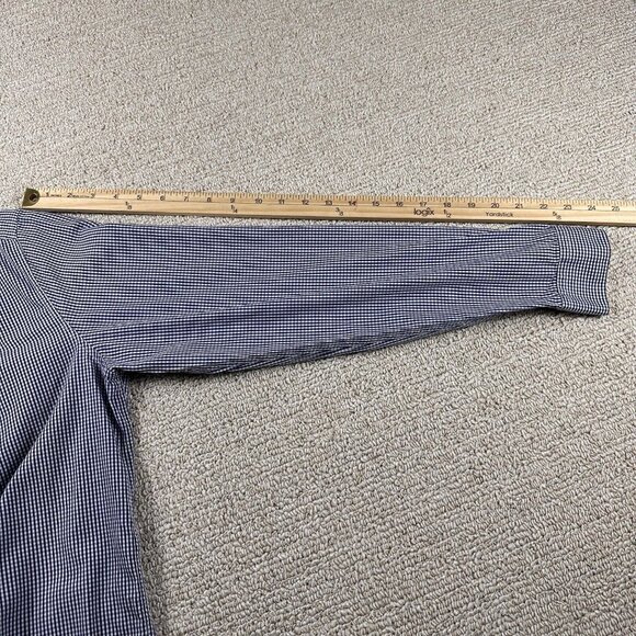 Paul Smith London The Byard Button Up Shirt Blue White Men’s Size 15.5 / Medium - Picture 6 of 7